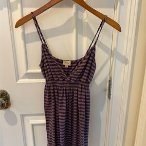 Ella Moss XS Purple Striped Sleeveless Tank